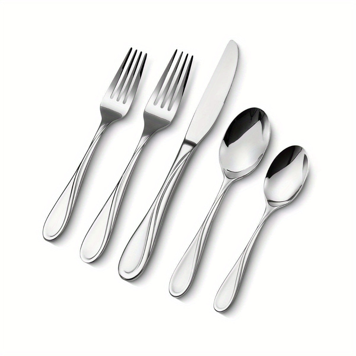 65Pie Silveryware Set Stainless Steel Cutlery Flatware Utensil Kitchen for 12