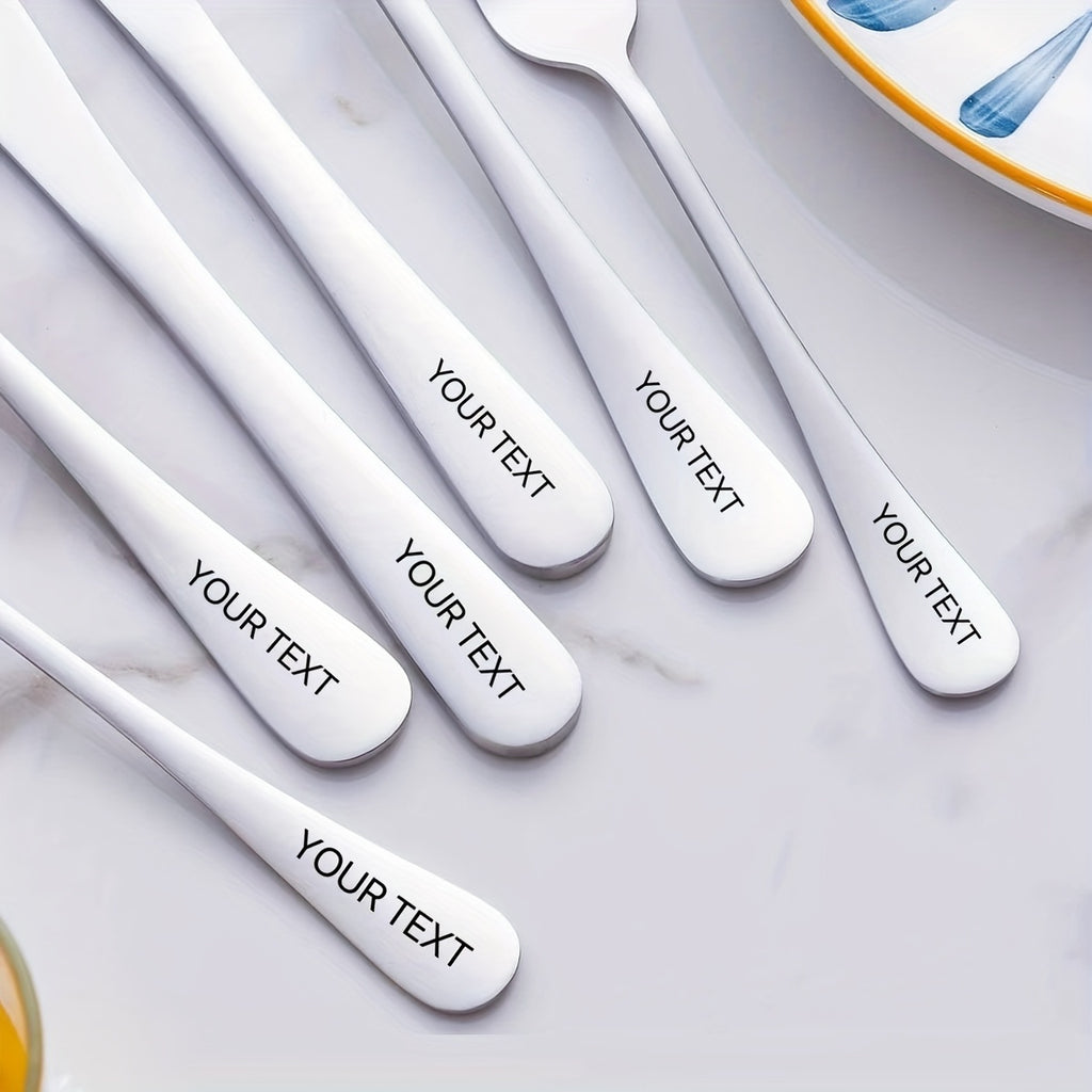 Customized 24/36 stainless steel knife, fork, spoon and modern cutlery set, spoon and fork set, suitable for restaurants, dishwasher washable