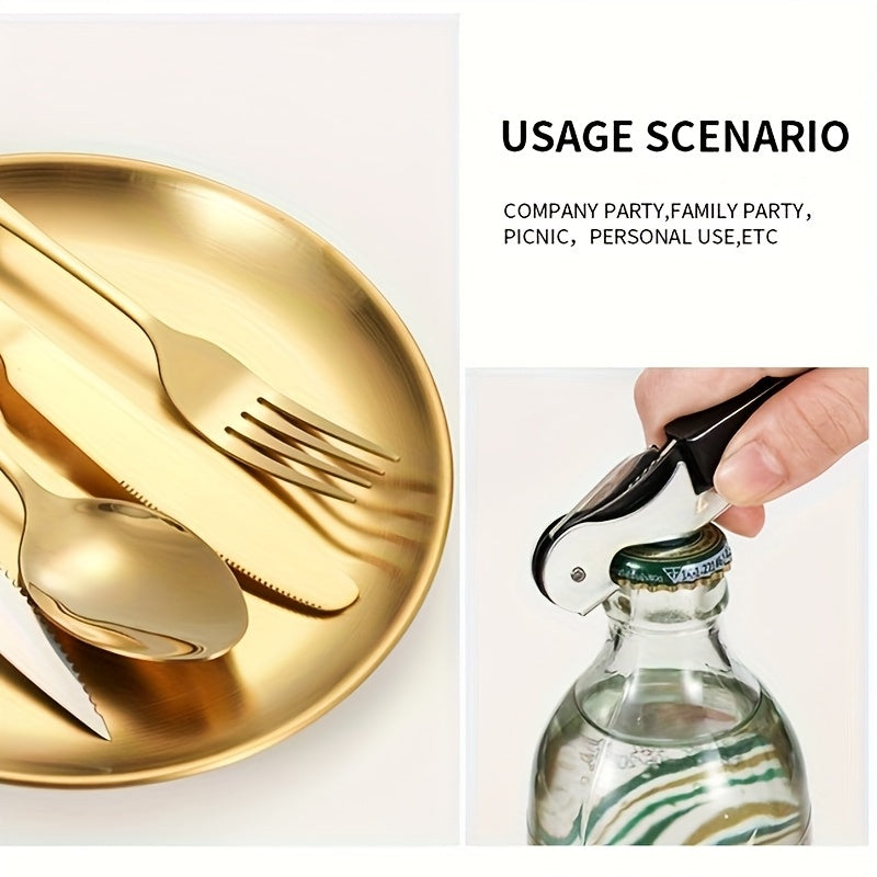 Customizable Stainless Steel Utensil Set with Spoon, Fork, and Knife - Personalized Travel & Camping Essentials, Portable Storage Case, Ideal for Holidays and Everyday Use, Camping Utensils|Polished Finish|Durable Utensils